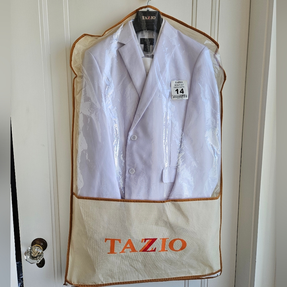 Tazio 5 Pieces Vested Suit White  Suit Set